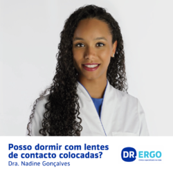 Posso dormir com lentes de contacto colocadas?