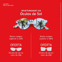 CAMPANHA OFERTA ÓCULOS DE SOL JÁ DISPONÍVEL