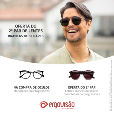 Na compra do 1º Par de Lentes